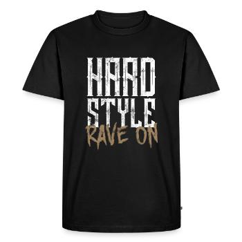 Musique rave hardstyle - T-shirt Premium bio Homme - noir - Devant - Nico (187cm)