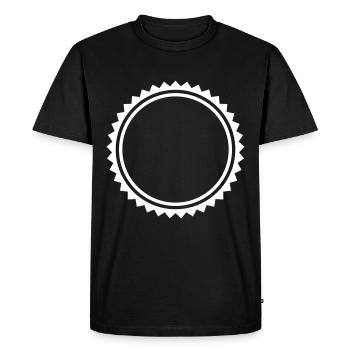 Emblem circle symbol blank icon - Men's Premium Organic T-Shirt - black - Front - Nico (187cm)