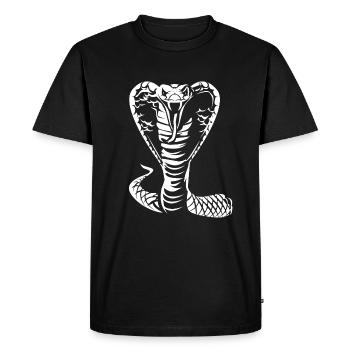 Serpent cobra - T-shirt Premium bio Homme - noir - Devant - Nico (187cm)