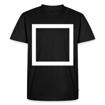 icon frame blank outline - Men's Premium Organic T-Shirt - black - Front - Nico (187cm)