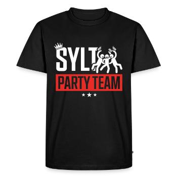 Sylt Party Team Urlaub - Männer Premium Bio T-Shirt - Schwarz - Vorne - Nico (187cm)