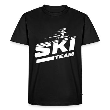 Ski team skiing - Men's Premium Organic T-Shirt - black - Front - Nico (187cm)