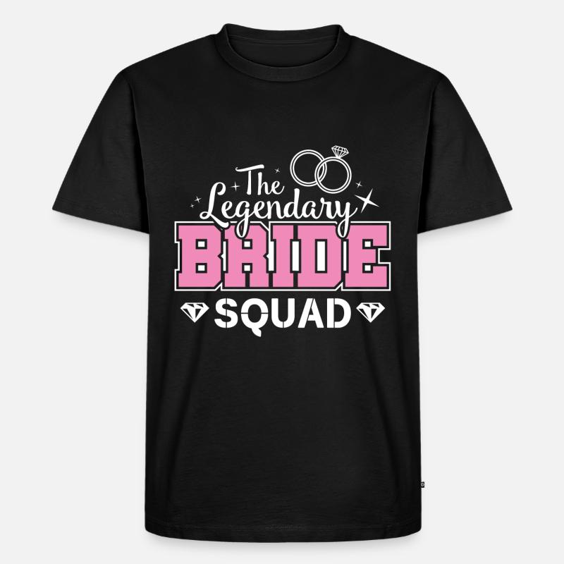 Bride Squad Junggesllinnenabschied - Männer Premium Bio T-Shirt - Schwarz