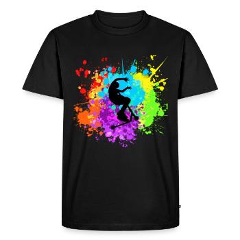 freestyle scooter - Men's Premium Organic T-Shirt - black - Front - Nico (187cm)