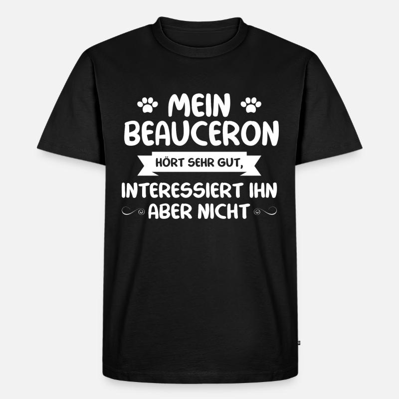 Beauceron - Männer Premium Bio T-Shirt - Schwarz