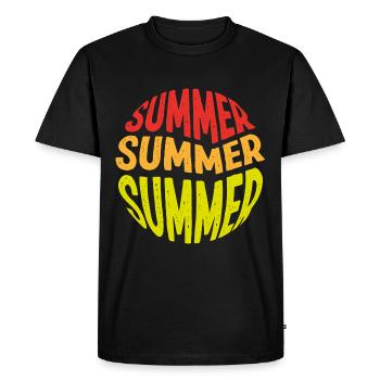 Summer - T-shirt Premium bio Homme - noir - Devant - Nico (187cm)