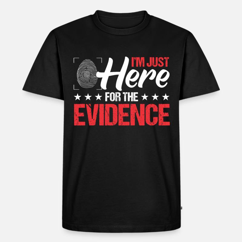 Gerichtsmediziner Forensiker Forensik - Männer Premium Bio T-Shirt - Schwarz