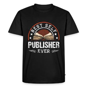 Écrivain Auteur de romans - T-shirt Premium bio Homme - noir - Devant - Nico (187cm)