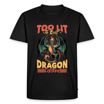 Fantasy Dragon Mythical Creatures - Men's Premium Organic T-Shirt - black - Front - Nico (187cm)