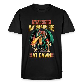 Fantasy Dragon Mythical Creatures - Men's Premium Organic T-Shirt - black - Front - Nico (187cm)
