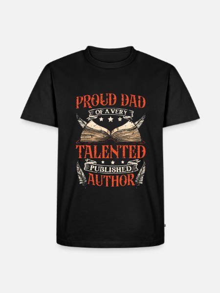 Writer Writing Novels Author - Men's Premium Organic T-Shirt - black
