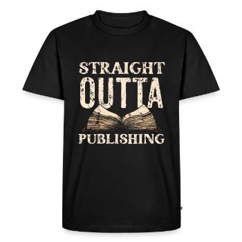 Écrivain Auteur de romans - T-shirt Premium bio Homme - noir - Devant - Nico (187cm)