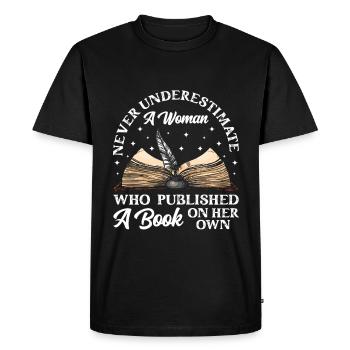 Écrivain Auteur de romans - T-shirt Premium bio Homme - noir - Devant - Nico (187cm)