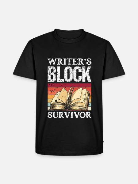 Écrivain Auteur de romans - T-shirt Premium bio Homme - noir