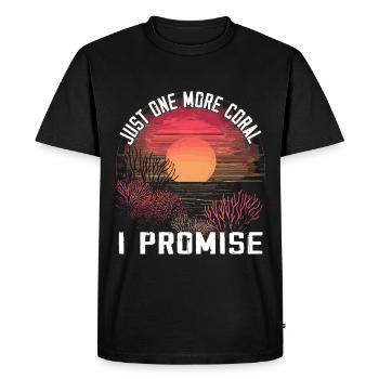 Aquarium Aquariophile Coral Fragging - T-shirt Premium bio Homme - noir - Devant - Nico (187cm)