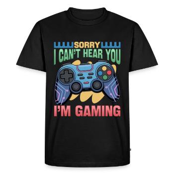 Gamer Gaming Controller Video Game - Men's Premium Organic T-Shirt - black - Front - Nico (187cm)