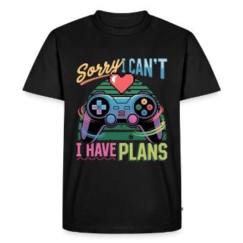 Gamer Gaming Controller Video Game - Men's Premium Organic T-Shirt - black - Front - Nico (187cm)