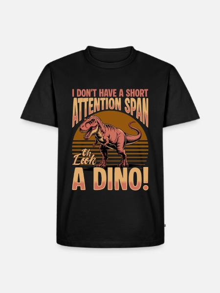 Dinosaur T-Rex kids - Men's Premium Organic T-Shirt - black