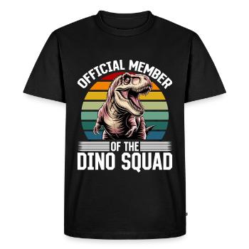 Dinosaure T-Rex enfants - T-shirt Premium bio Homme - noir - Devant - Nico (187cm)