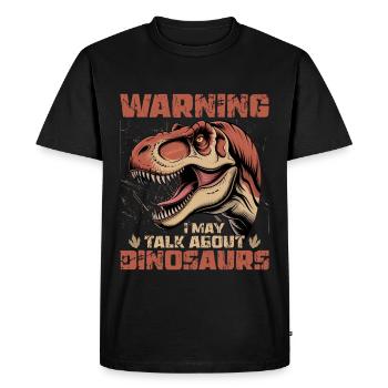 Dinosaur T-Rex kids - Men's Premium Organic T-Shirt - black - Front - Nico (187cm)