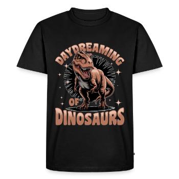 Dinosaur T-Rex kids - Men's Premium Organic T-Shirt - black - Front - Nico (187cm)