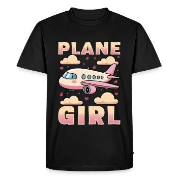 Airplane Kids Travel Pilot Toddler - Men's Premium Organic T-Shirt - black - Front - Nico (187cm)