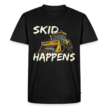 Skid steer loader enthusiasts - Men's Premium Organic T-Shirt - black - Front - Nico (187cm)