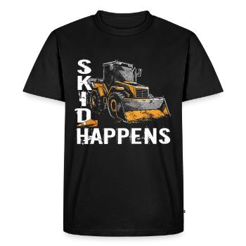 Skid steer loader enthusiasts - Men's Premium Organic T-Shirt - black - Front - Nico (187cm)