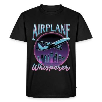 Airplane Kids Travel Pilot Toddler - Men's Premium Organic T-Shirt - black - Front - Nico (187cm)