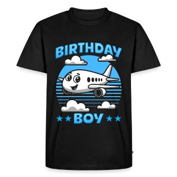 Airplane Kids Travel Pilot Toddler - Men's Premium Organic T-Shirt - black - Front - Nico (187cm)