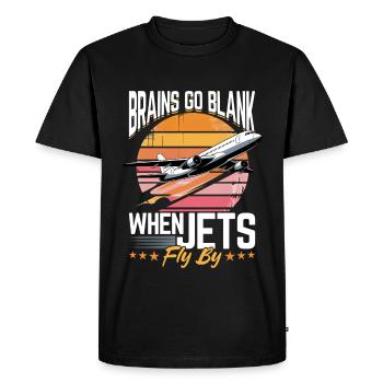 Airplane Kids Travel Pilot Toddler - Men's Premium Organic T-Shirt - black - Front - Nico (187cm)
