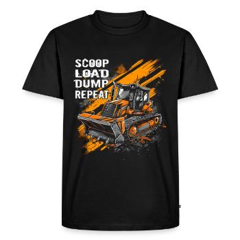 Skid steer loader enthusiasts - Men's Premium Organic T-Shirt - black - Front - Nico (187cm)