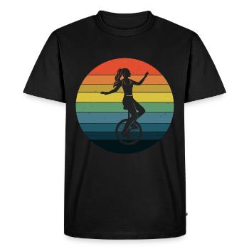 Monocycle monocycle monocycle monocycle monocycle - T-shirt Premium bio Homme - noir - Devant - Nico (187cm)