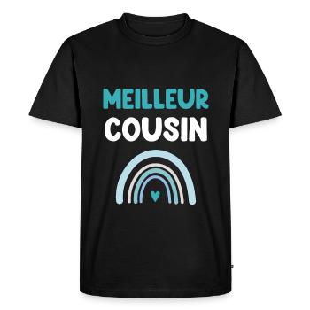 Best Rainbow Cousin Gift Cousin - Men's Premium Organic T-Shirt - black - Front - Nico (187cm)
