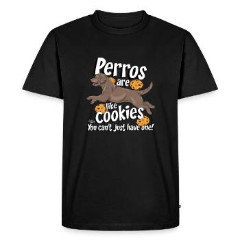 perrocookies13 - T-shirt Premium bio Homme - noir - Devant - Nico (187cm)