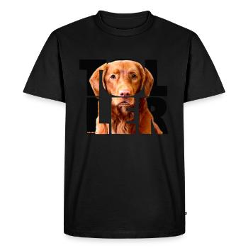 Toller NASSU III - T-shirt Premium bio Homme - noir - Devant - Nico (187cm)