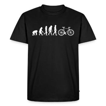 Bike Evolution Vélo Bike Développement Bike Bike - T-shirt Premium bio Homme - noir - Devant - Nico (187cm)
