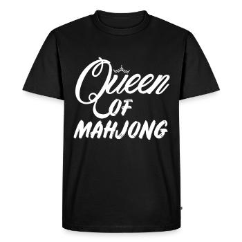 Queen of Mahjong Jeu de cartes Chine - T-shirt Premium bio Homme - noir - Devant - Nico (187cm)