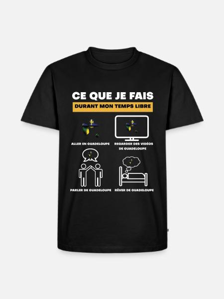 Guadeloupe in der Freizeit - Männer Premium Bio T-Shirt - Schwarz