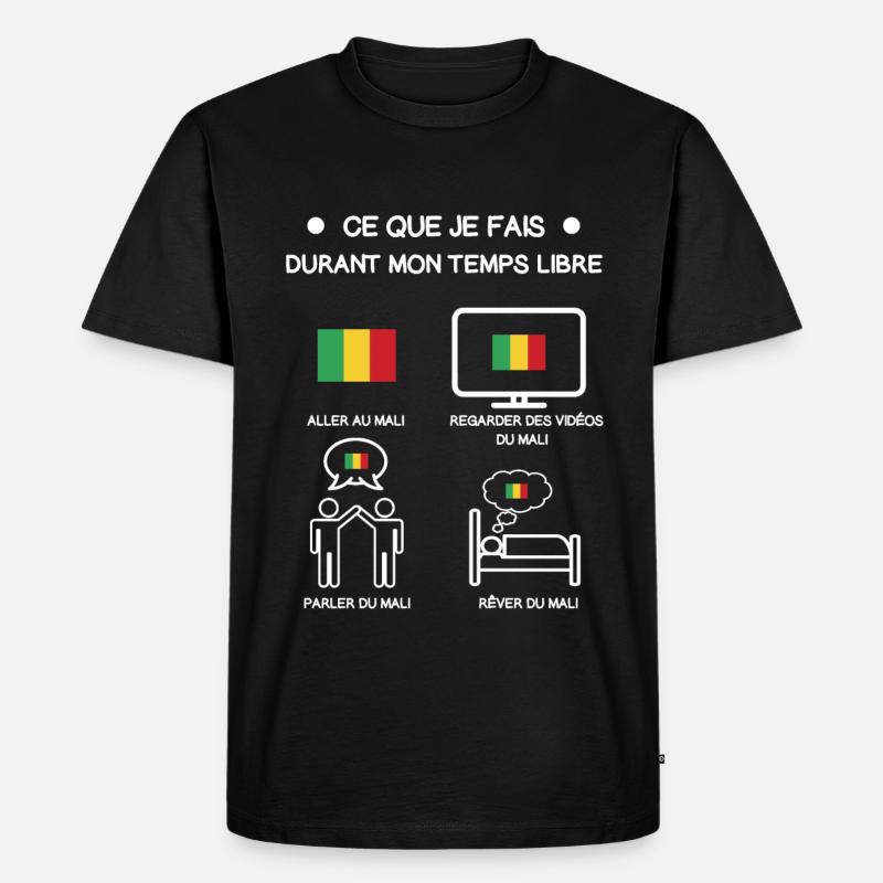 Mali Kostenloses Zeitreise-Geschenk - Männer Premium Bio T-Shirt - Schwarz