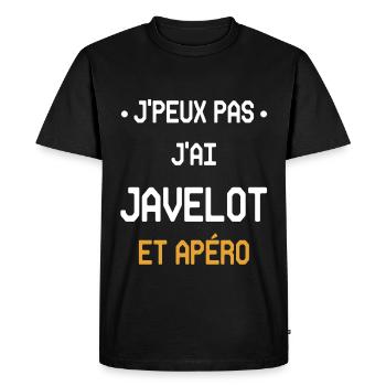 I can't I have javelin and aperitif - Men's Premium Organic T-Shirt - black - Front - Nico (187cm)