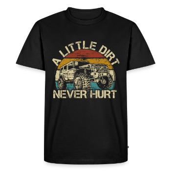 Off Road Off-Road Vehicle 4x4 All-Wheel Drive Car Retro - Men's Premium Organic T-Shirt - black - Front - Nico (187cm)