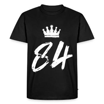 84 Number crown - Men's Premium Organic T-Shirt - black - Front - Nico (187cm)
