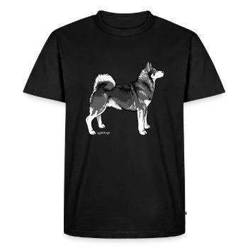 Elkhound - Men's Premium Organic T-Shirt - black - Front - Nico (187cm)