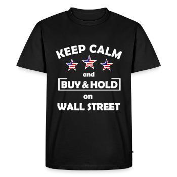 L’investisseur de Wall Street - T-shirt Premium bio Homme - noir - Devant - Nico (187cm)