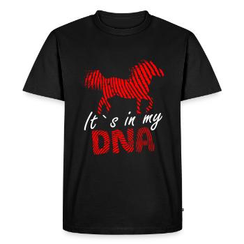 Noriker Horse C’est dans mon ADN Dire drôle - T-shirt Premium bio Homme - noir - Devant - Nico (187cm)