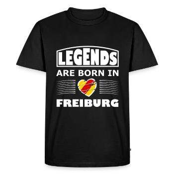 Légendes de Fribourg - T-shirt Premium bio Homme - noir - Devant - Nico (187cm)