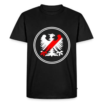 L’aigle polonais - T-shirt Premium bio Homme - noir - Devant - Nico (187cm)