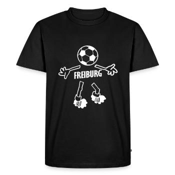 Le supporter fribourgeois - T-shirt Premium bio Homme - noir - Devant - Nico (187cm)