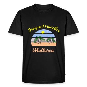 Mallorca Holidays - Men's Premium Organic T-Shirt - black - Front - Nico (187cm)